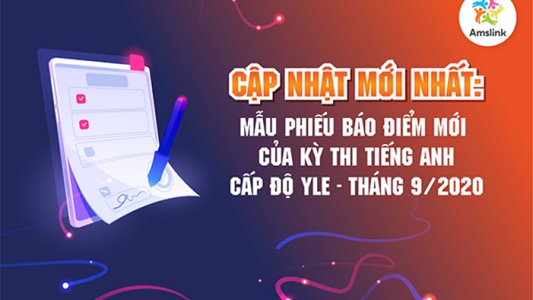 CẬP NHẬT MỚI NHẤT: MẪU PHIẾU BÁO ĐIỂM KỲ THI TIẾNG ANH CẤP ĐỘ YLE - THÁNG 9/2020